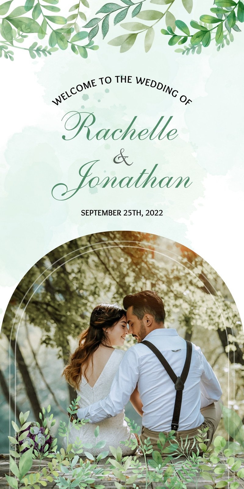 Free Customizable Wedding Banner Templates Canva