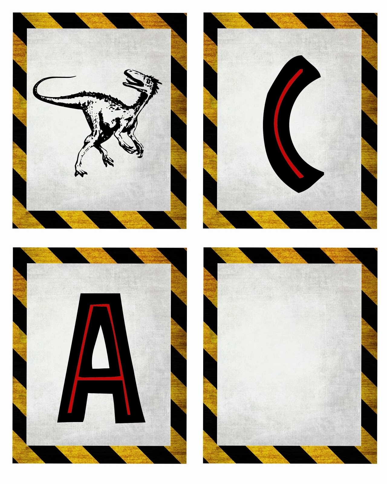 Free Dinosaur Jurrasic Park Party Printables