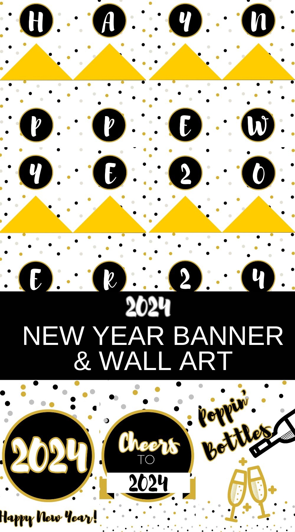 printable happy new years banner free