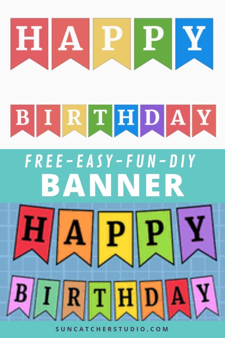 Free Online Pennant Banner Maker Happy Birthday Signs 