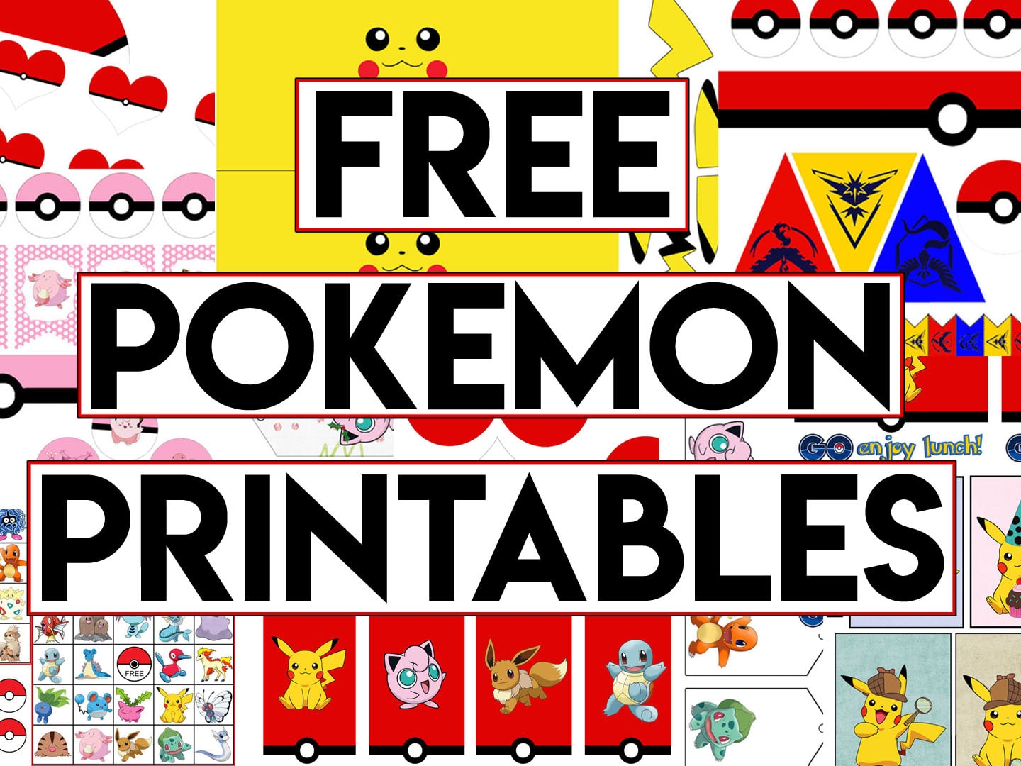 Free Pikachu Party Banner Printable For A Pokemon Party Worksheets Library