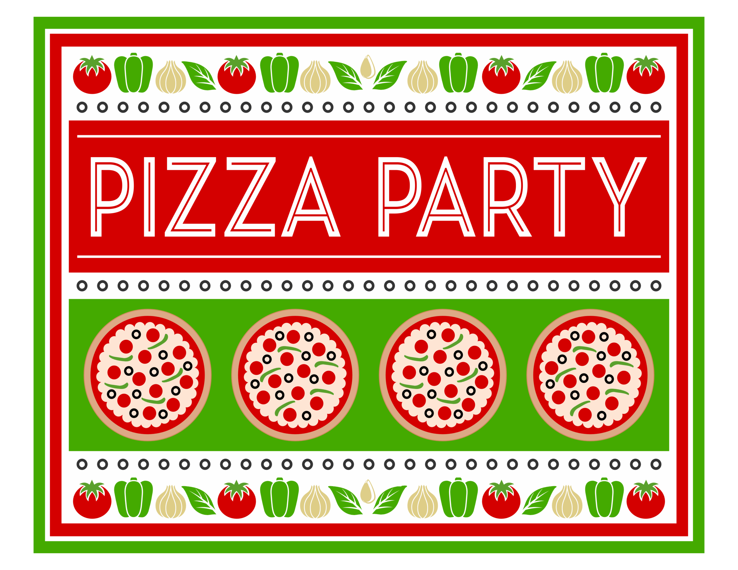 Free Pizza Party Printables Catch My Party