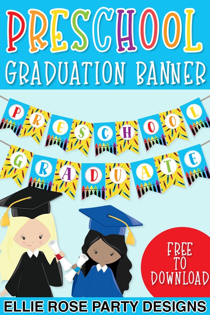 Kindergarten Graduation Banner Printable
