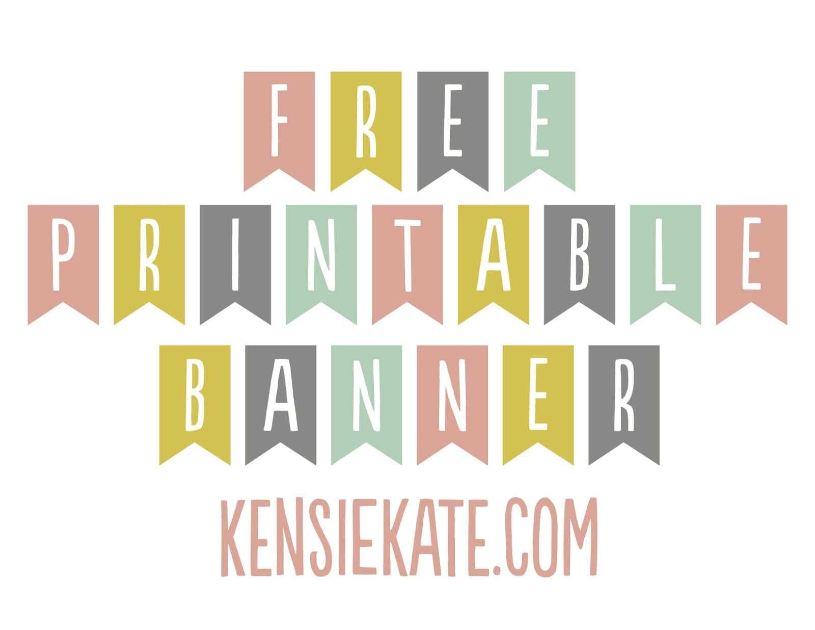 free banner templates printable