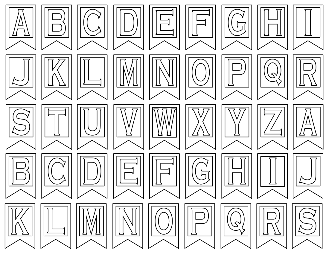 Free Printable Letters For Banner
