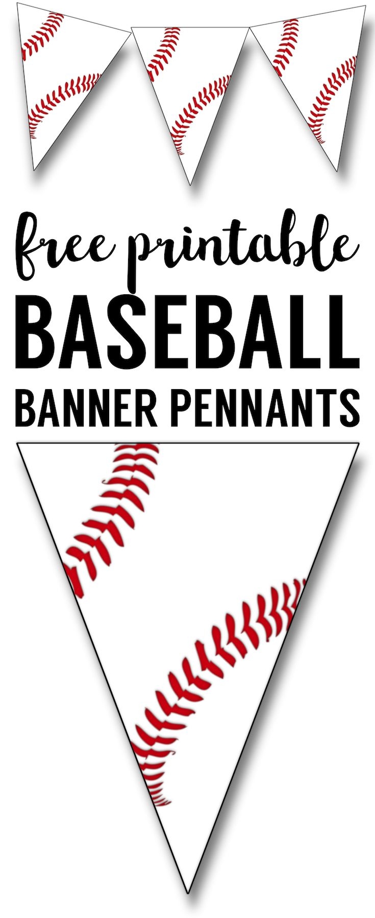 free printable happy birthday baseball banner