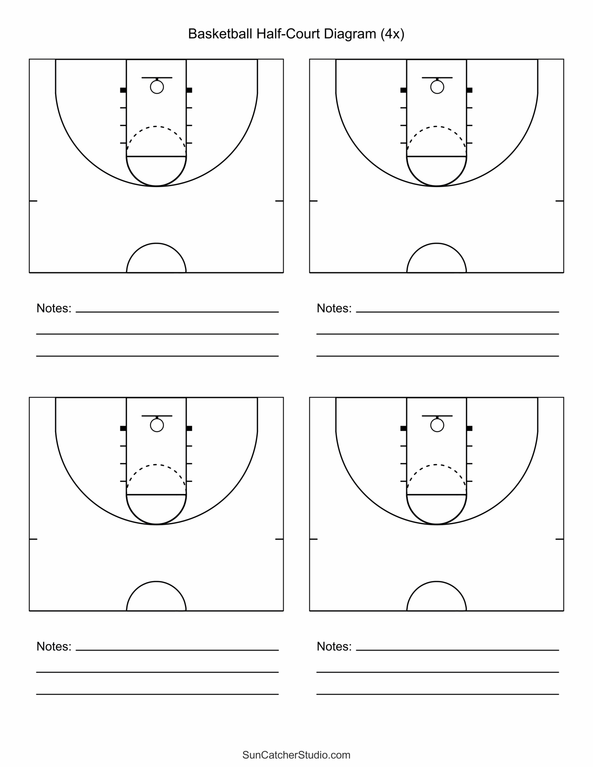 Free Printable Basketball Court Diagrams Layout Free Printables Monograms Design Tools Patterns DIY Projects