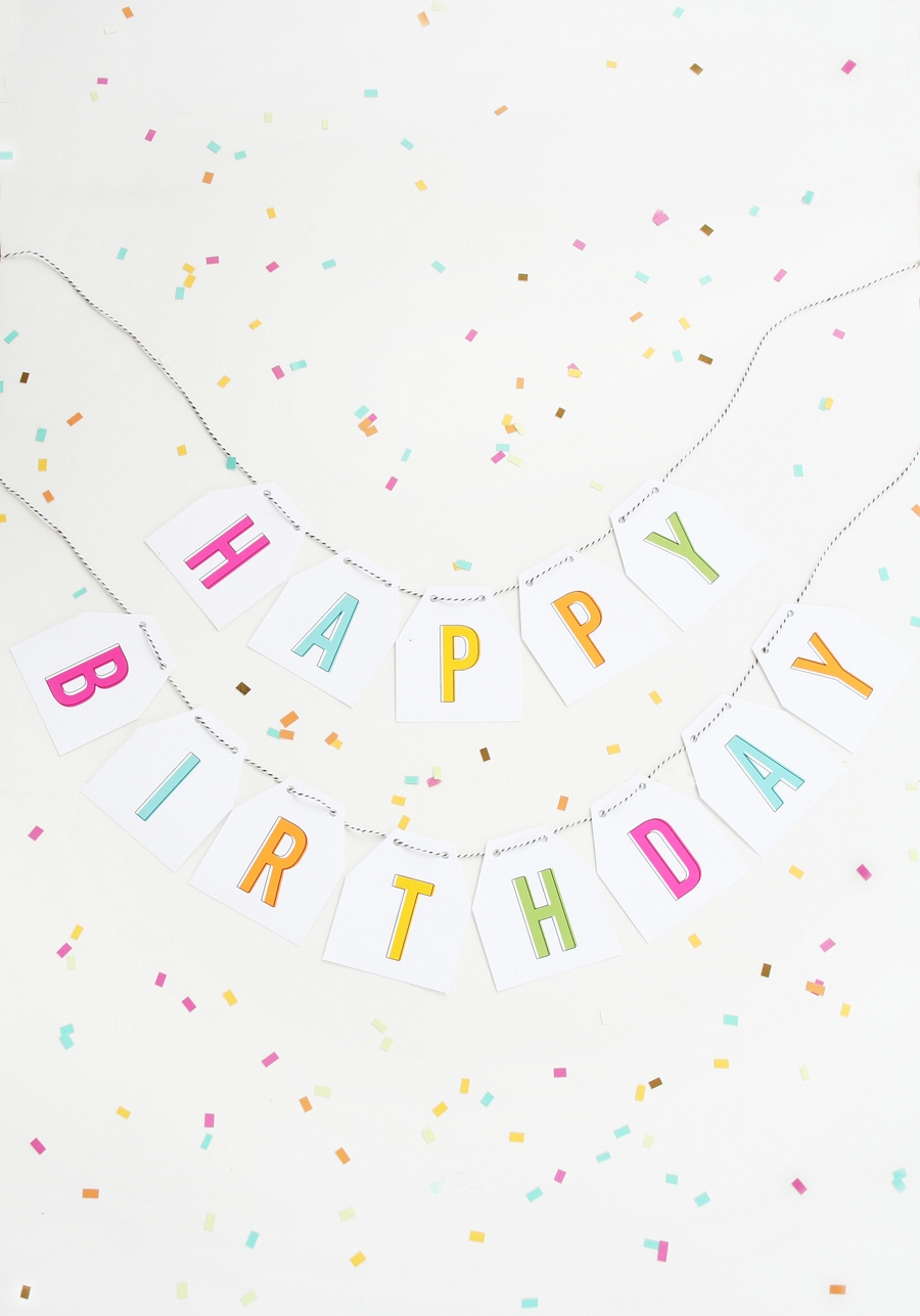 Free Printable Birthday Banner