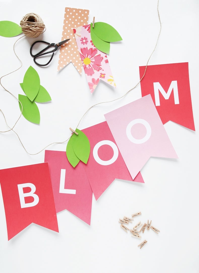 Spring Banner Free Printable