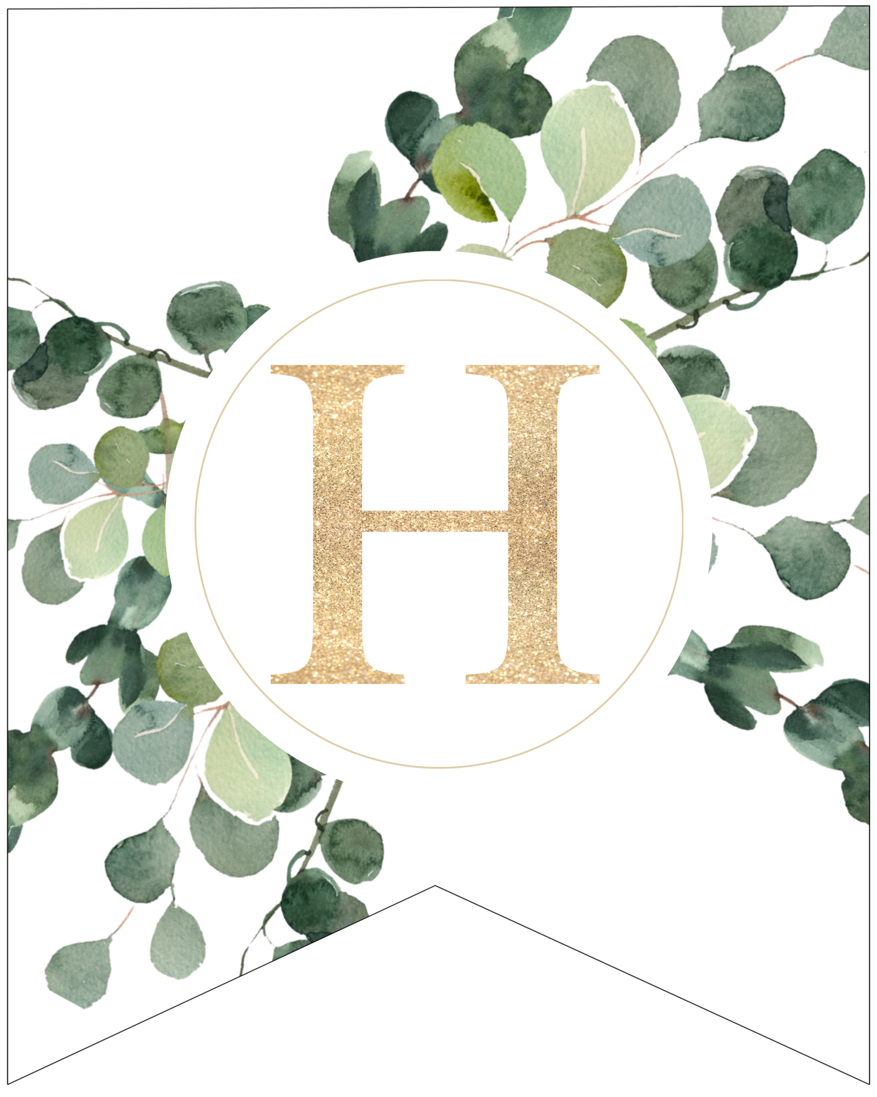 Free Printable Decorative Banner Letters Paper Trail Design
