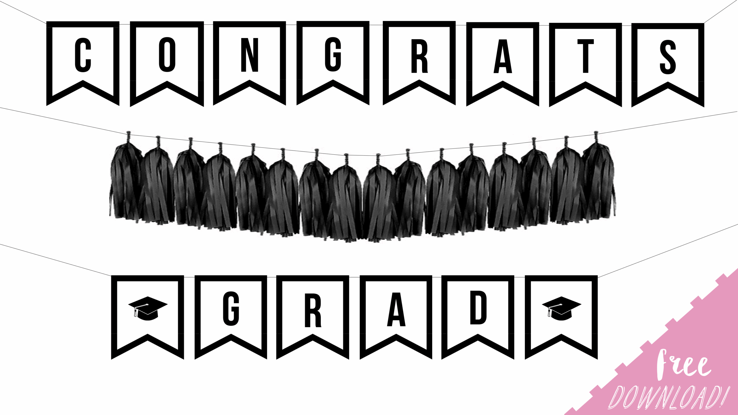 Free Graduation Banner Printable