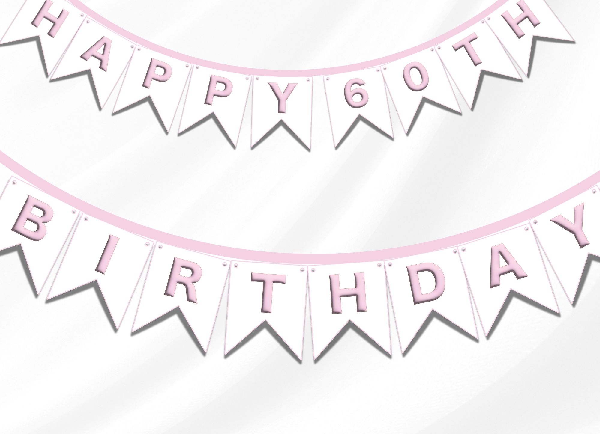 Printable 60th Birthday Banner