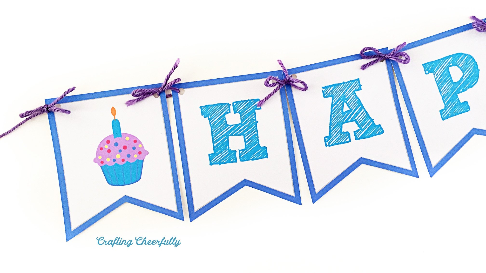 free craft printable birthday banners personalized