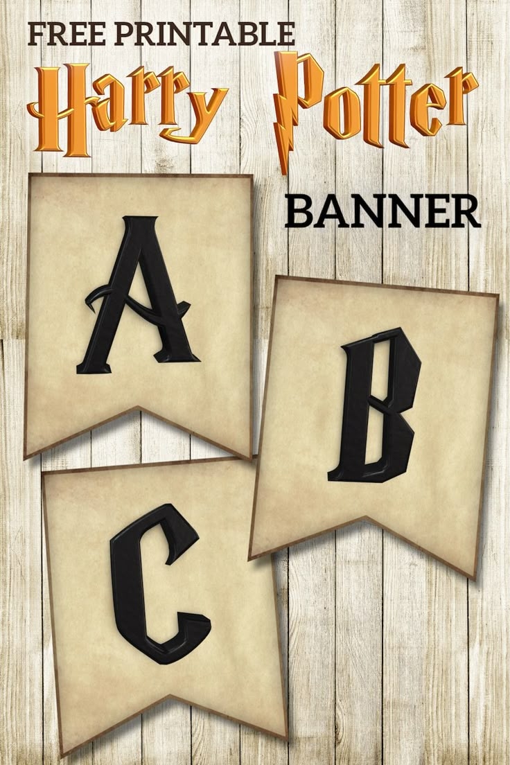 hogwarts free printable banner