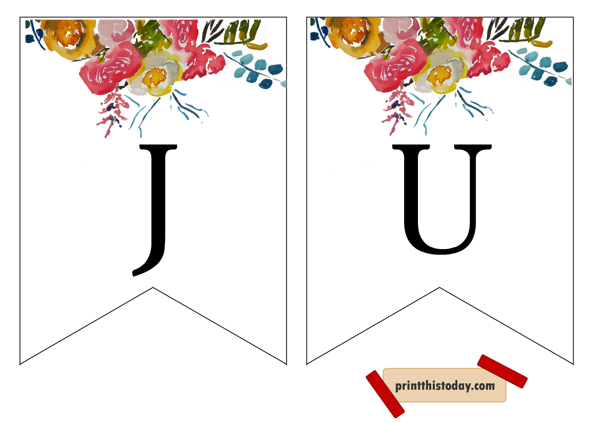 Free Printable Just Married And Mr Mrs Wedding Banners