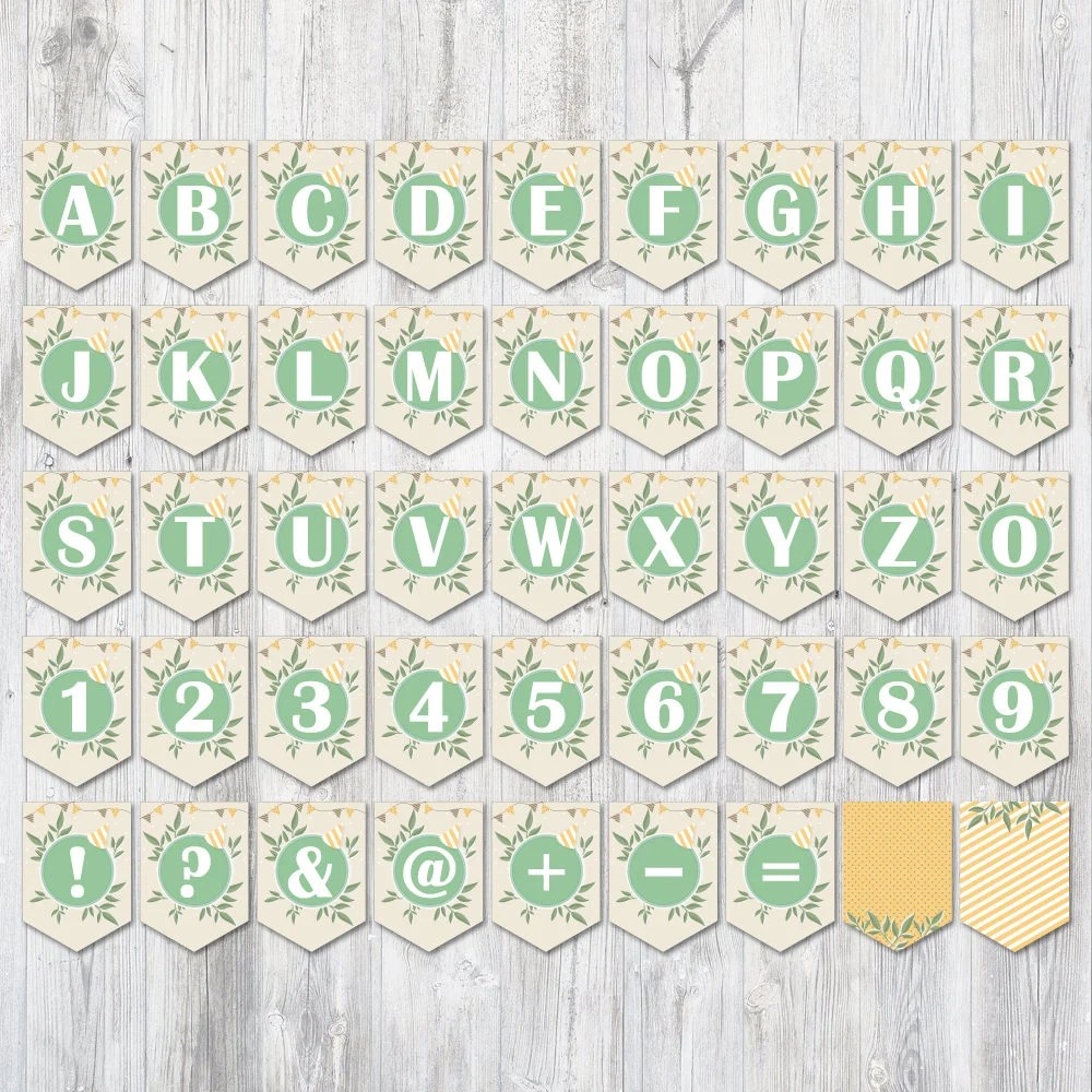Free Printable Letters For Banners Entire Alphabet Printable Party Favors