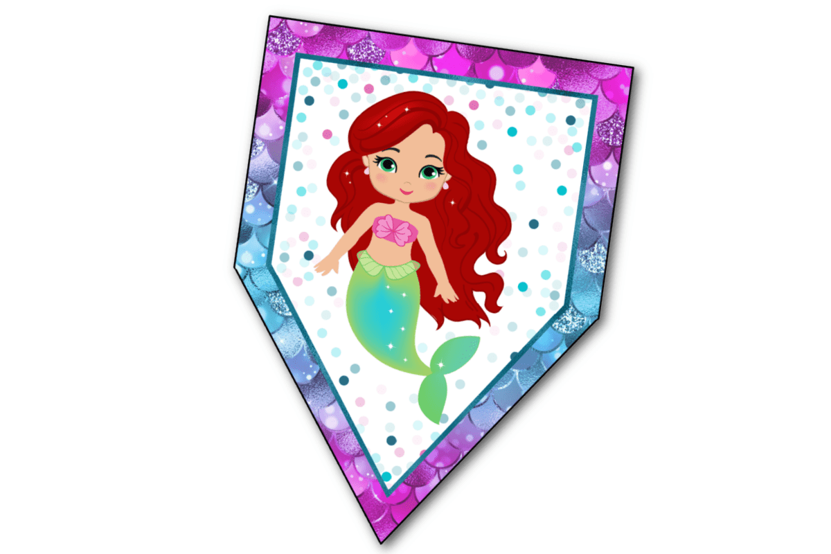 Free Printable Mermaid Birthday Banner Fun Money Mom