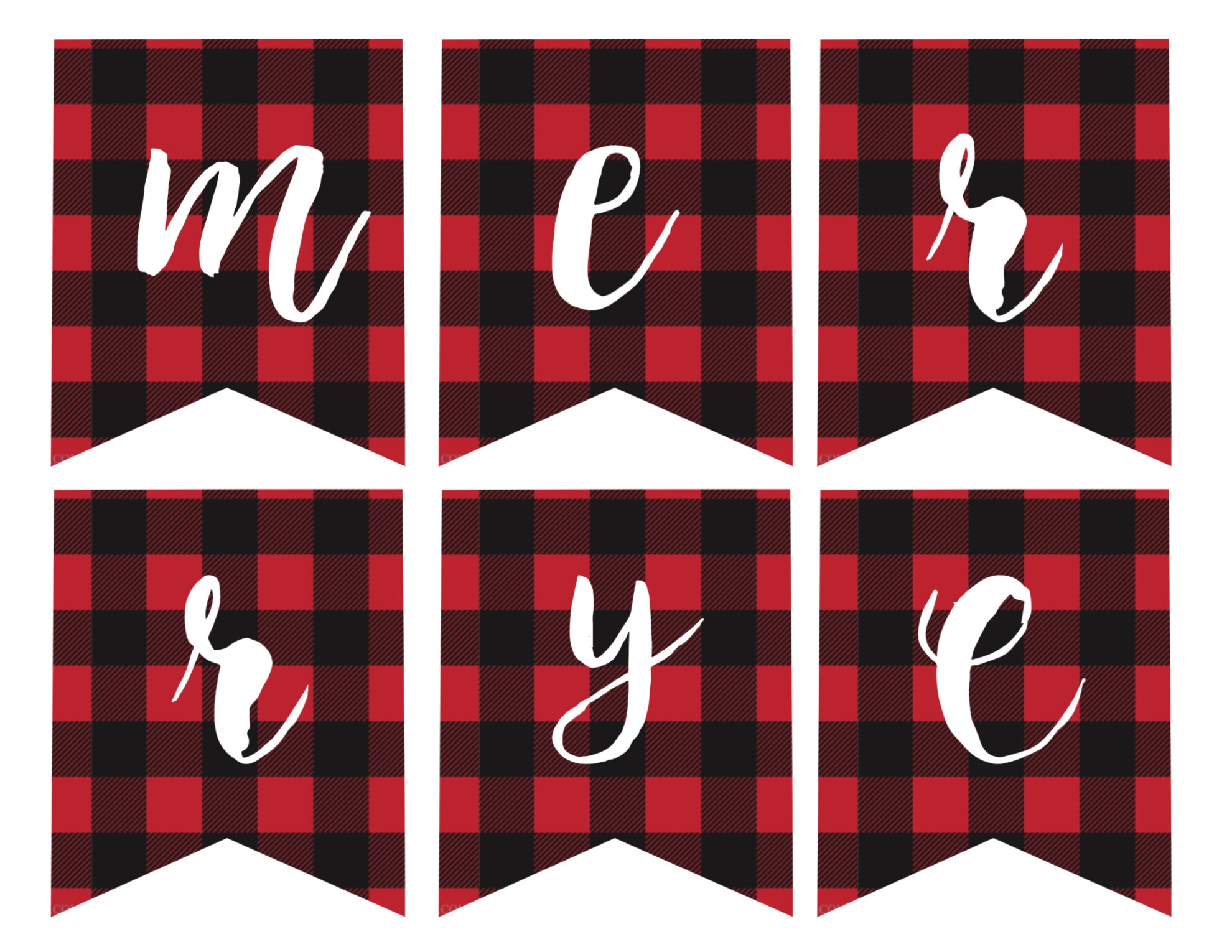 Free Printable Christmas Banner Letters