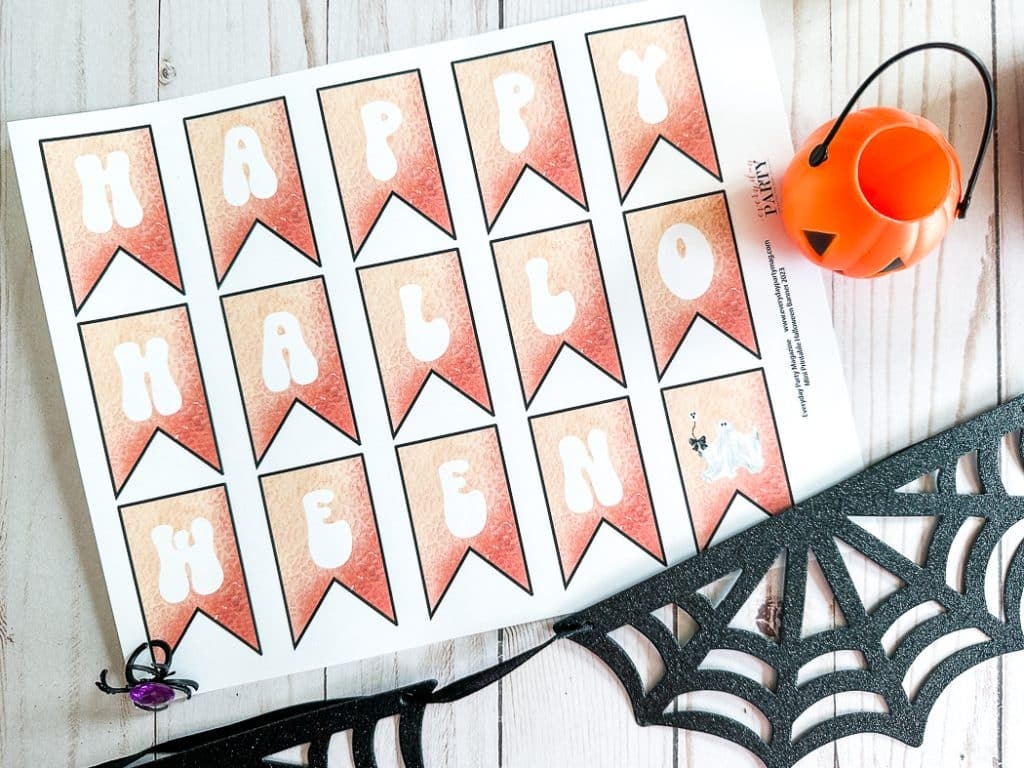 Free Printable Mini Halloween Banner Everyday Party Magazine