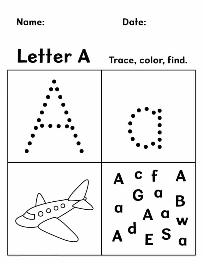 Free Educational Printables For Kindergarten