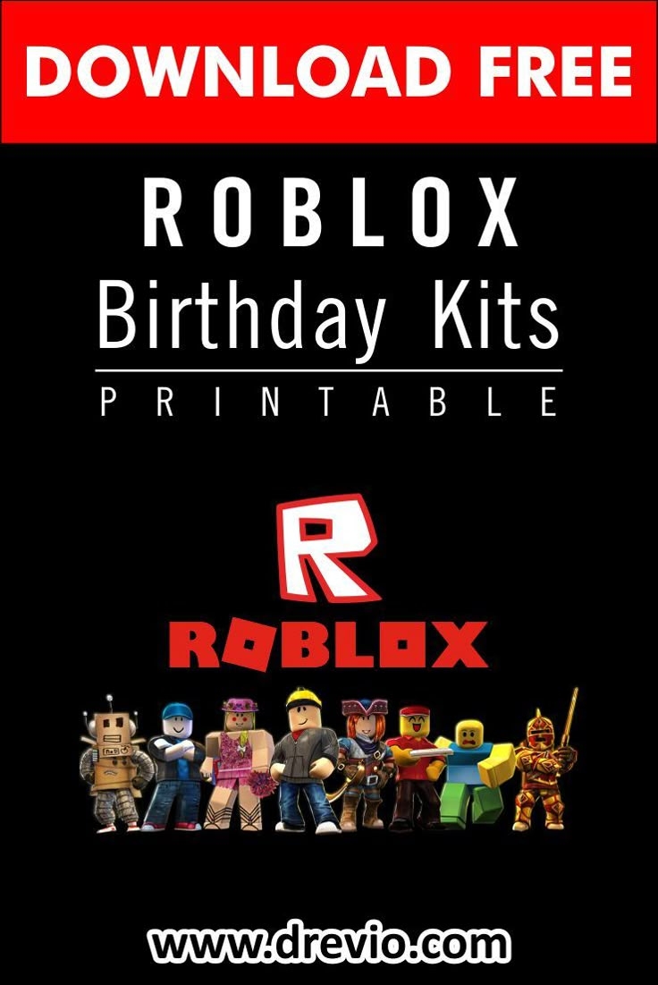 free printable roblox birthday banner