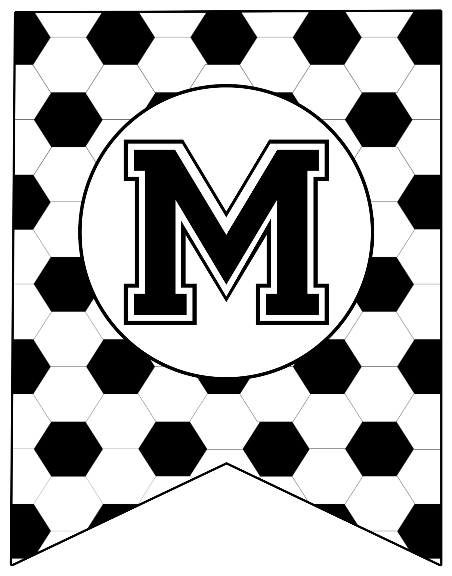 Free Printable Soccer Banner Paper Trail Design