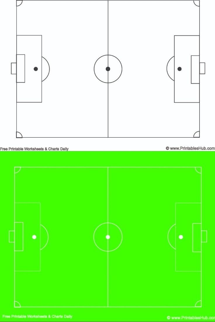 Free Printable Soccer Field Template PDF Included 