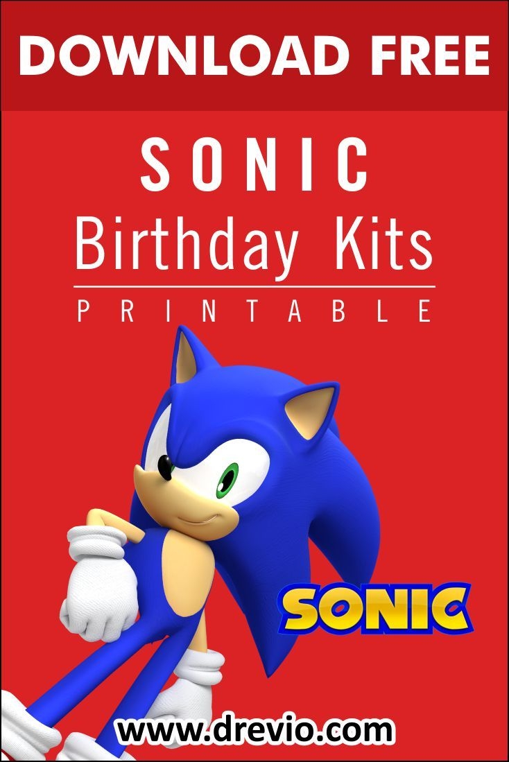 FREE PRINTABLE Sonic The Hedgehog Birthday Party Kits Templates Free Printable And Agile