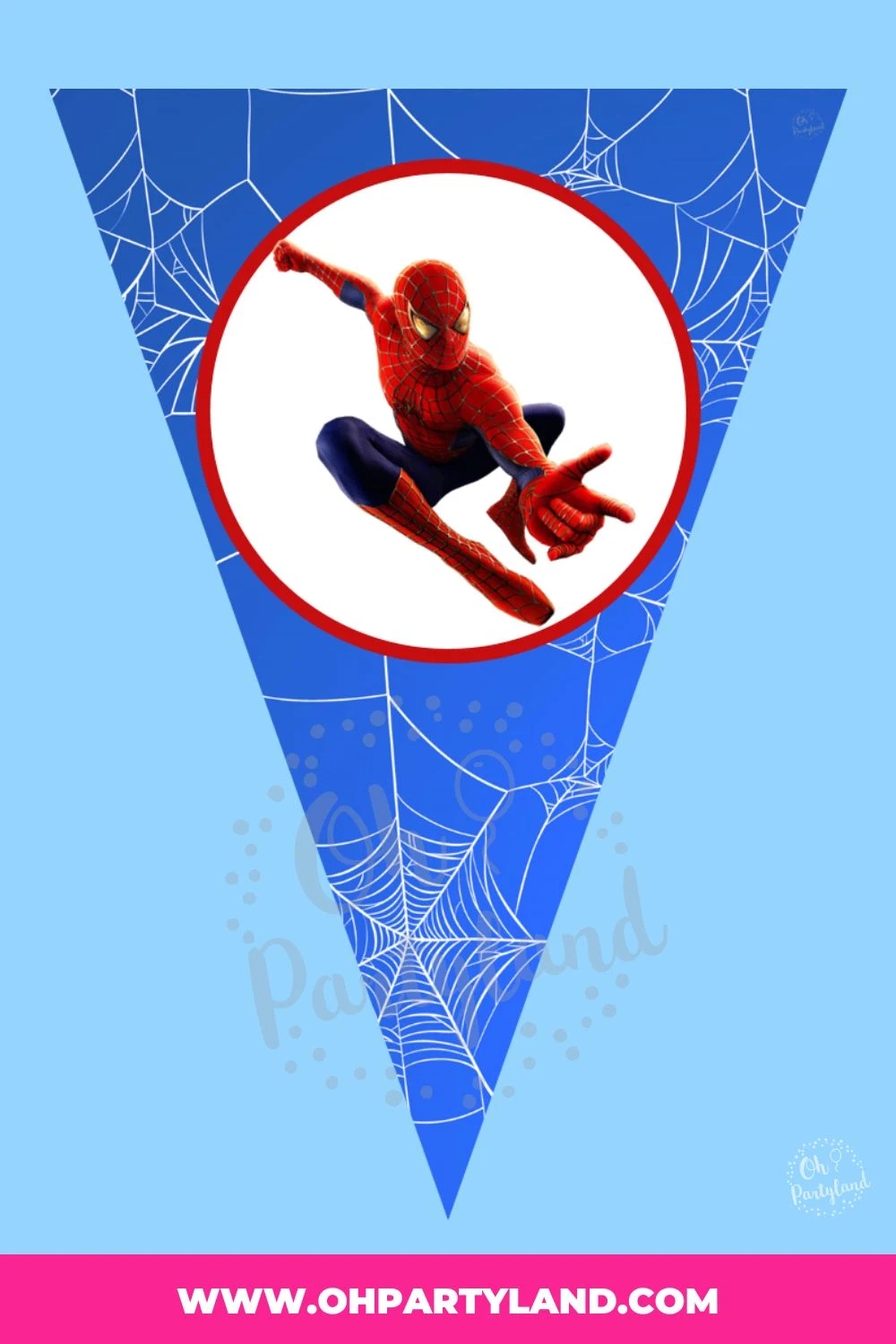 Free Printable Spiderman Birthday Banner Oh Partyland