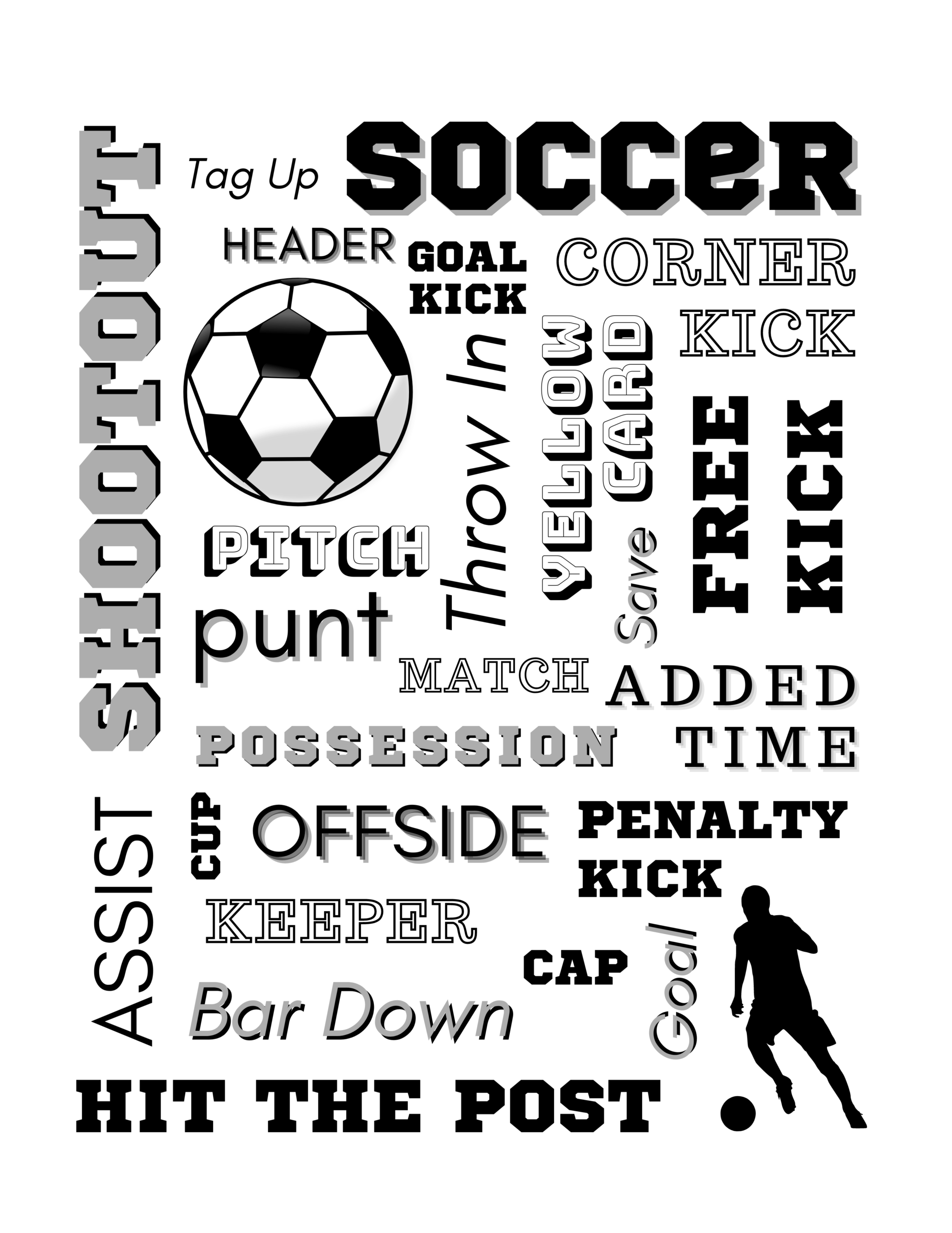Free Printable Subway Art For Your Favorite Soccer Lover Team Colors By Carrie