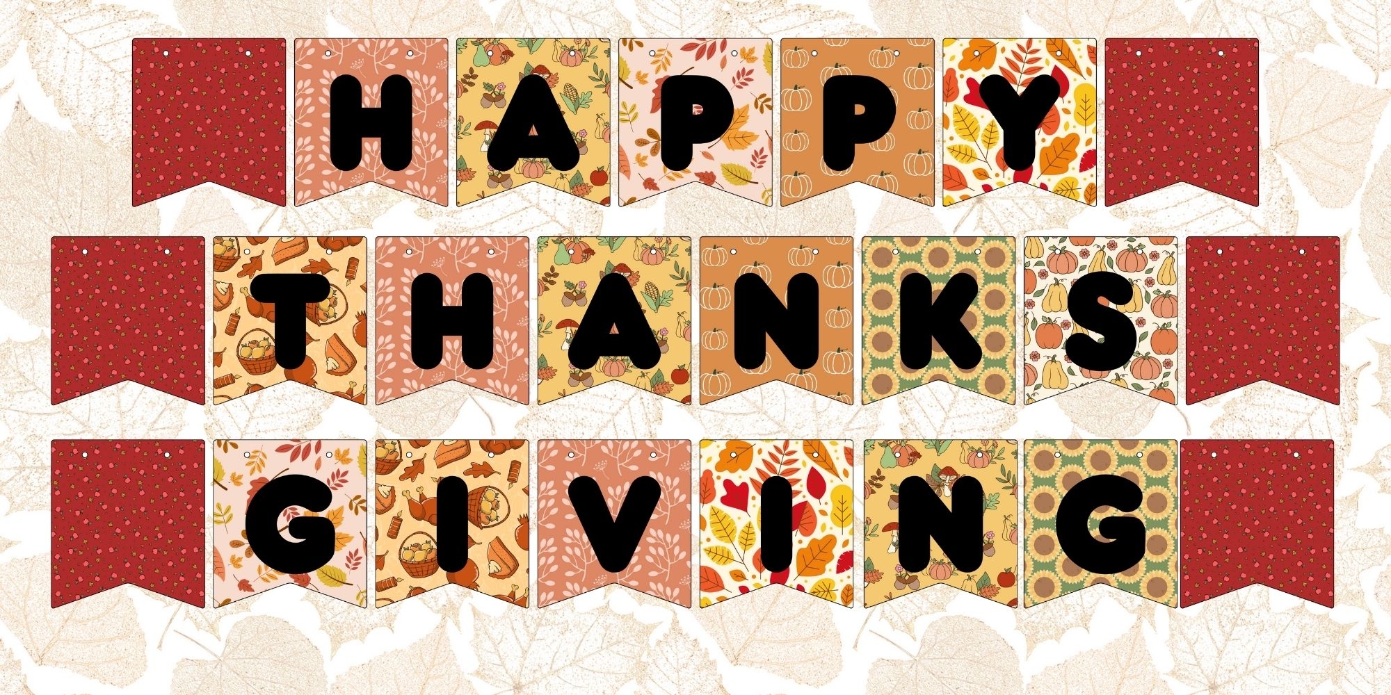 Free Printable Happy Thanksgiving Banner Printable