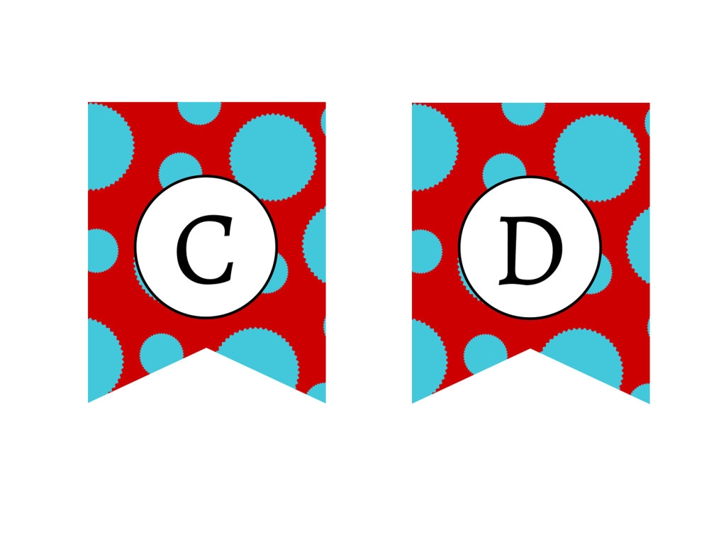 FREE Printable Thing 1 Thing 2 Banner Dr Seuss Magical Printable