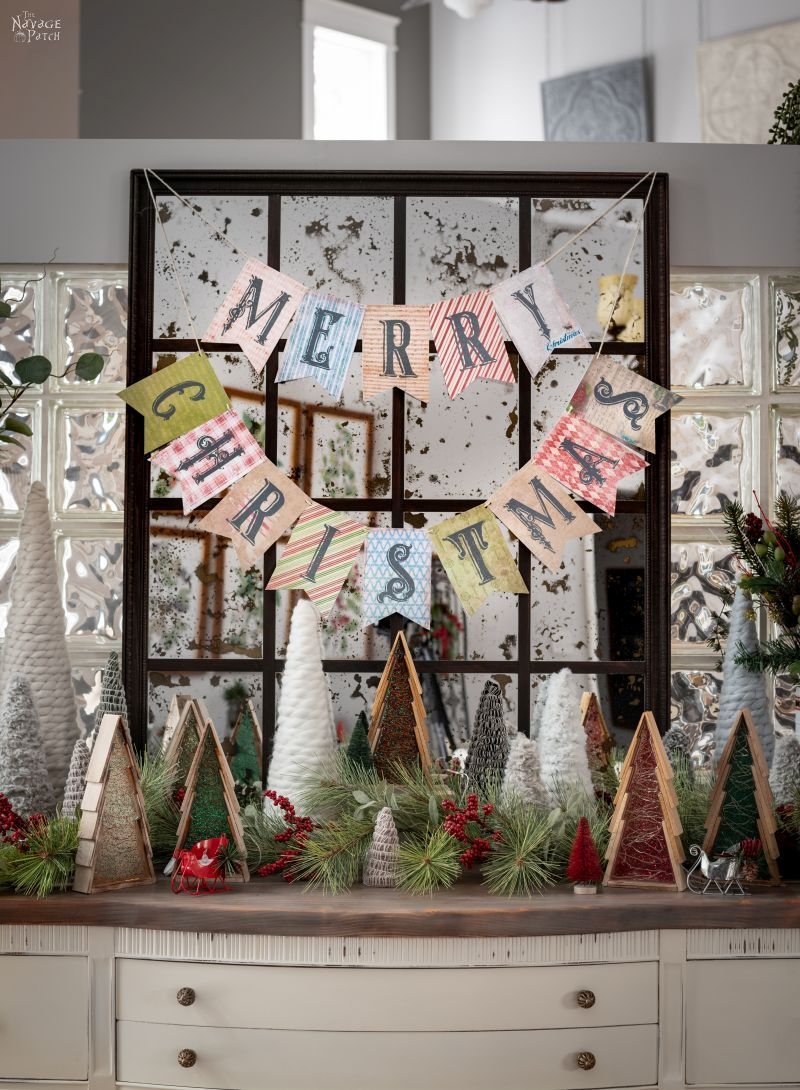 Free Printable Vintage Christmas Banners The Navage Patch