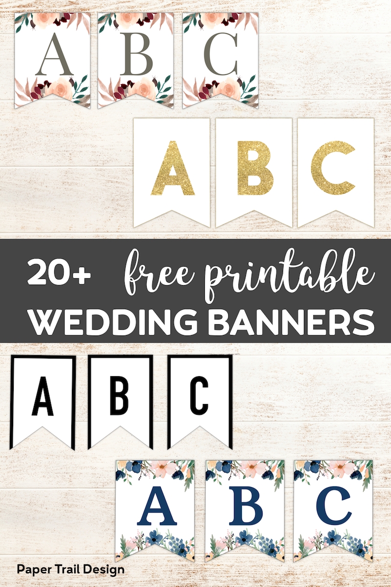 Printable Wedding Banner