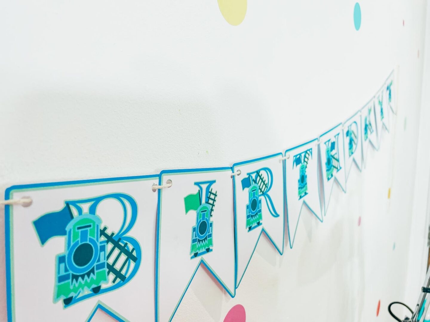 Free Train Printable Happy Birthday Banner Extraordinary Chaos