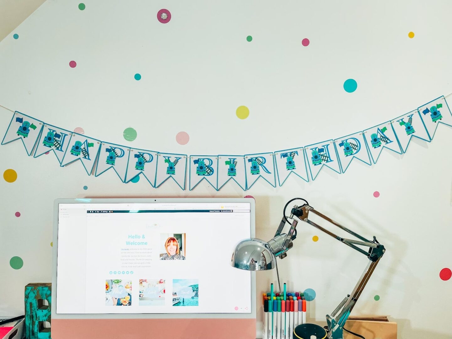 Free Printable Train Birthday Banner