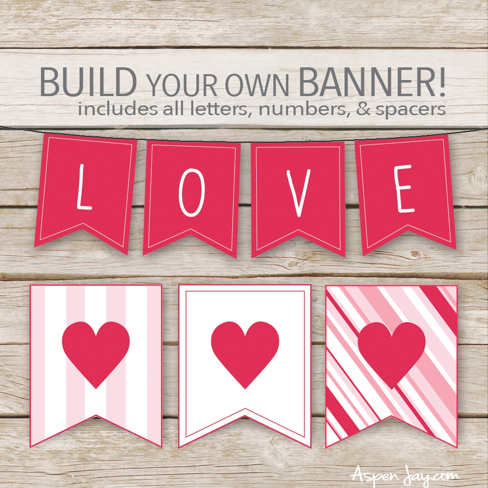 Free Valentines XOXO Banner You Will Swoon Over Aspen Jay