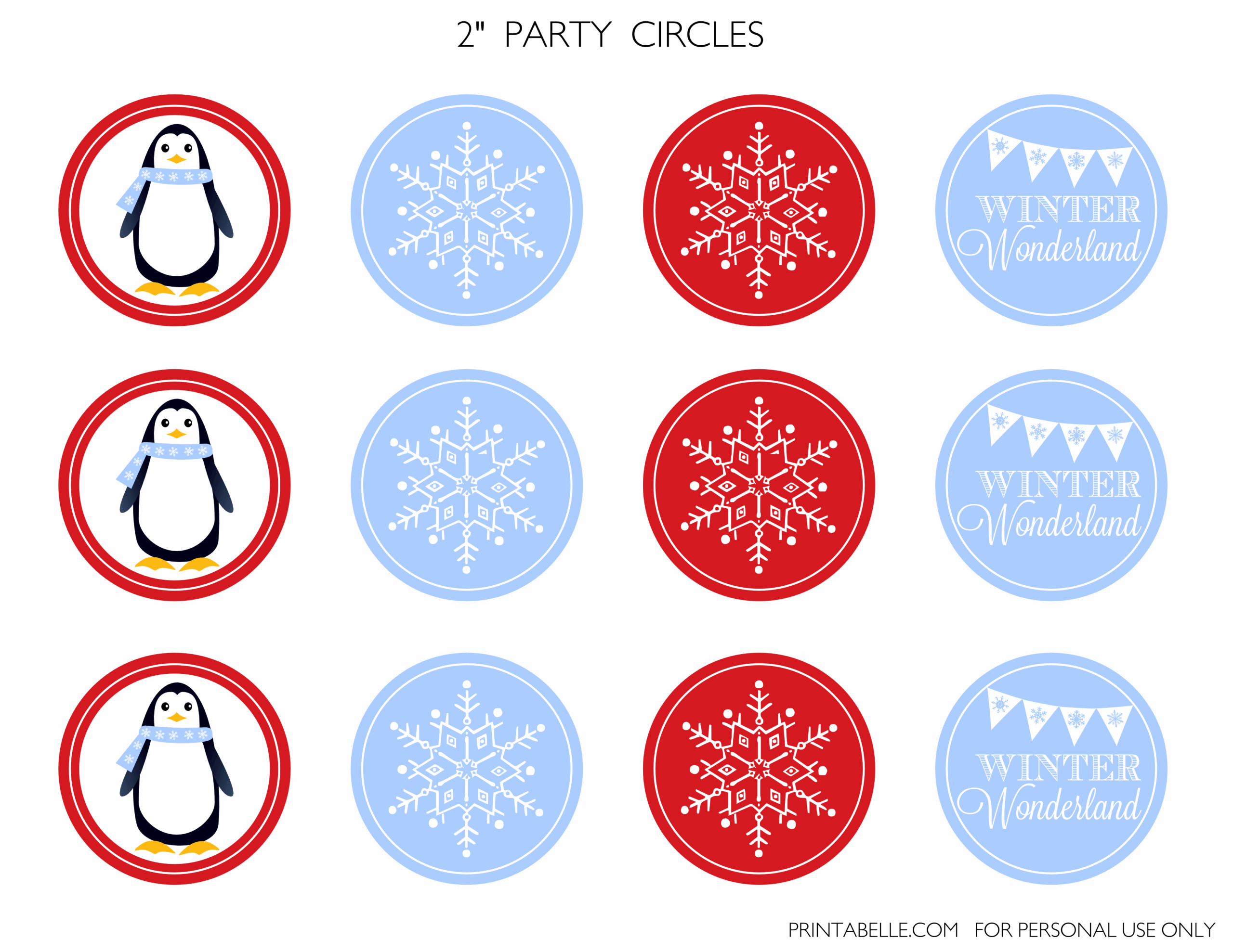 Free Winter Wonderland Party Printables Catch My Party