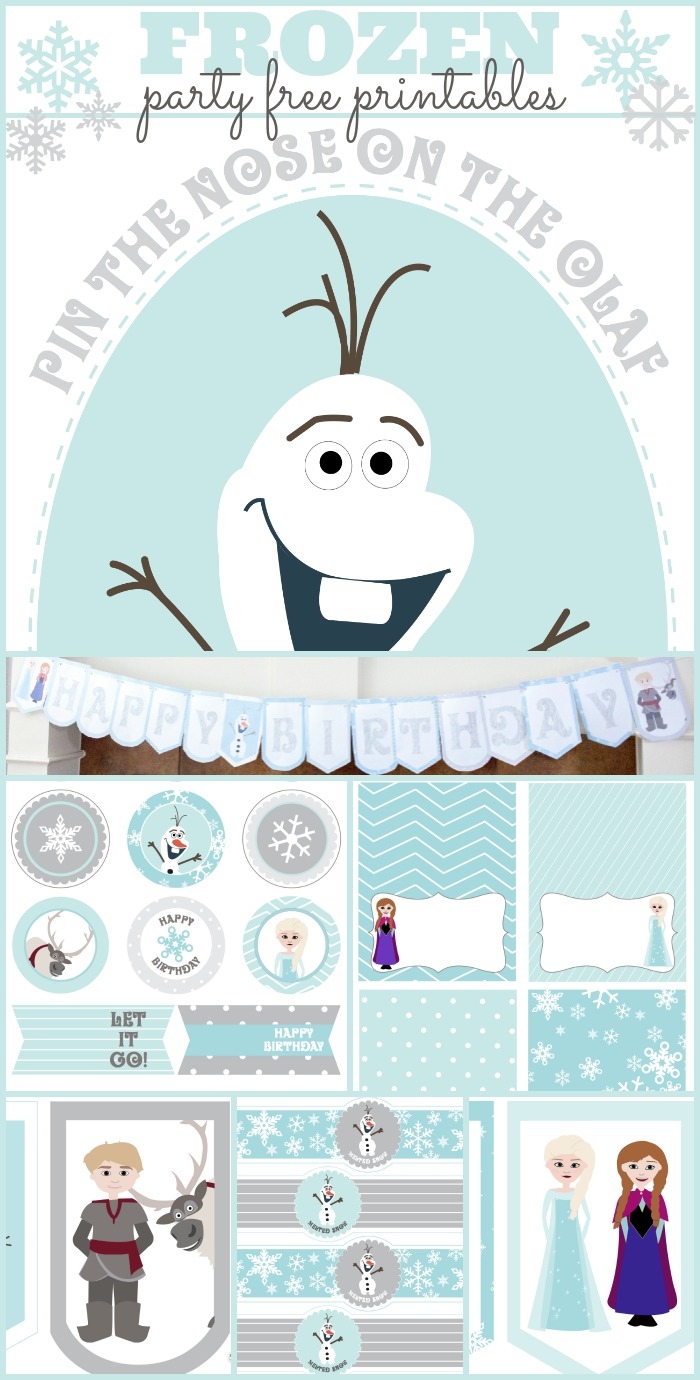 Frozen Birthday Banner Free Printable