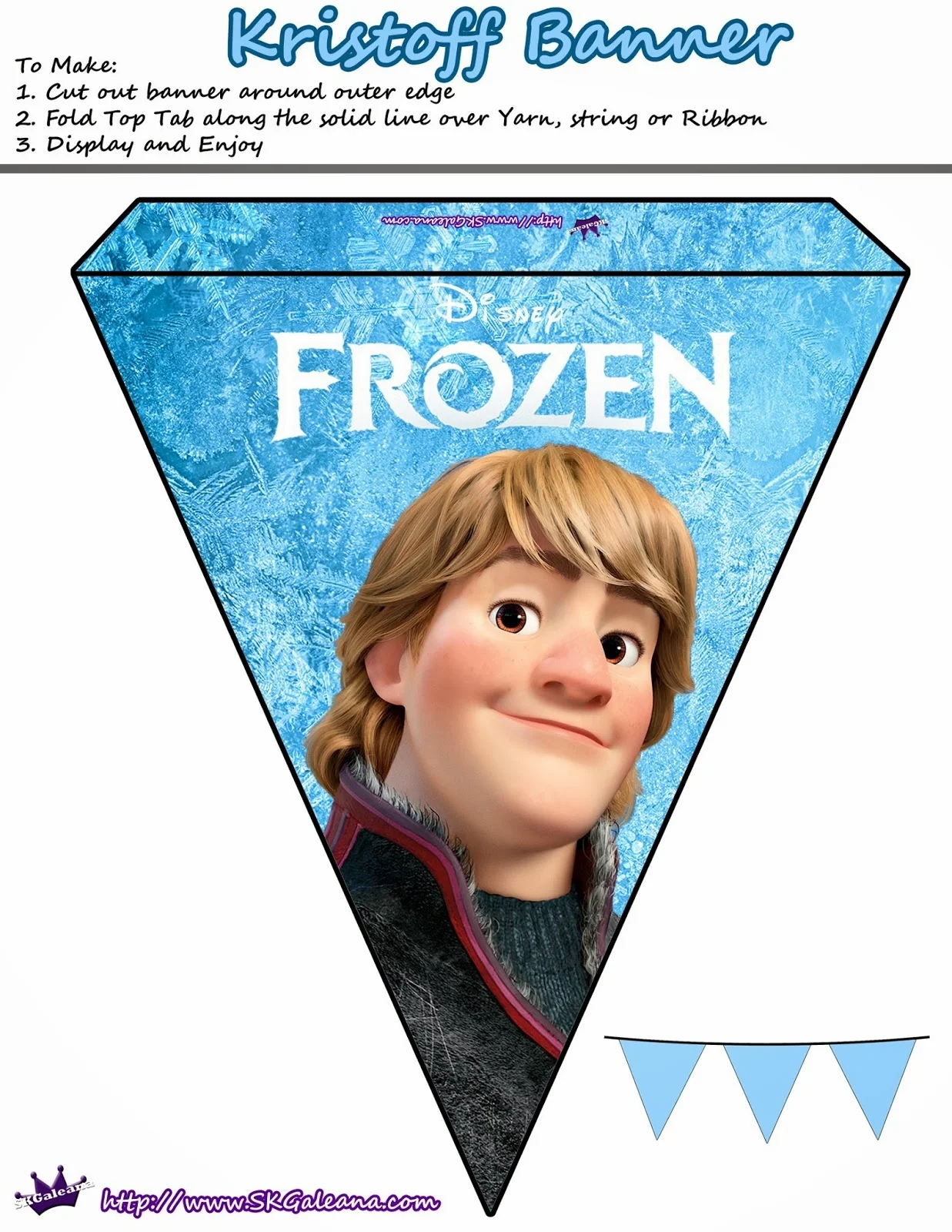 Frozen Pretty Free Printable Bunting Oh My Fiesta In English