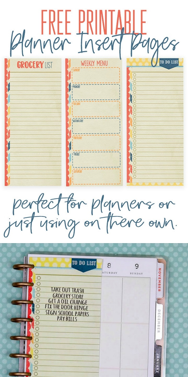 Get Organized With Free FALL Printable Planner Insert Pages 