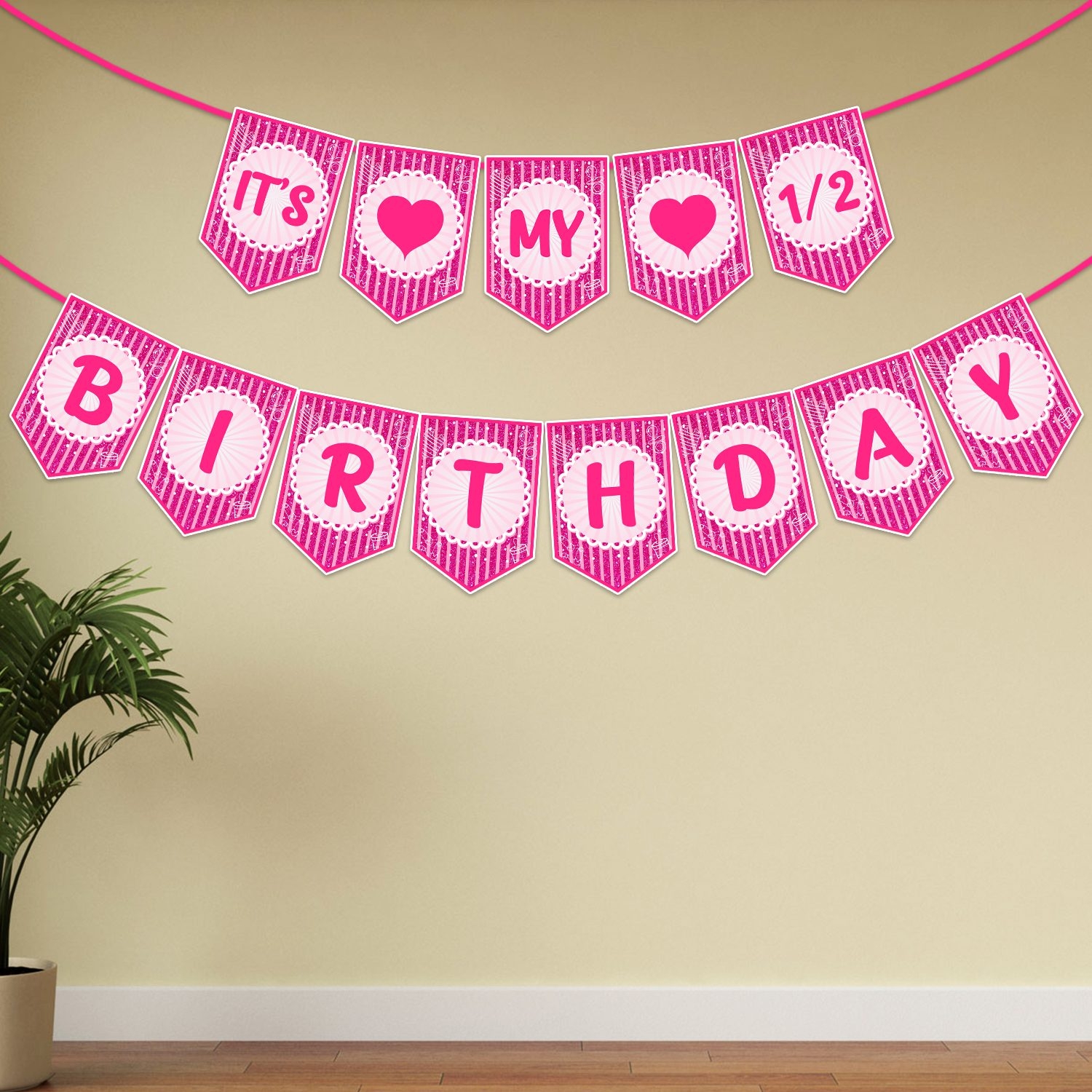 Half Birthday Banner Party Supplies For Kids 6 Month Birthday Party Decorations Banner For Girls Zyozi Your Ultimate Destination For Party Decorations