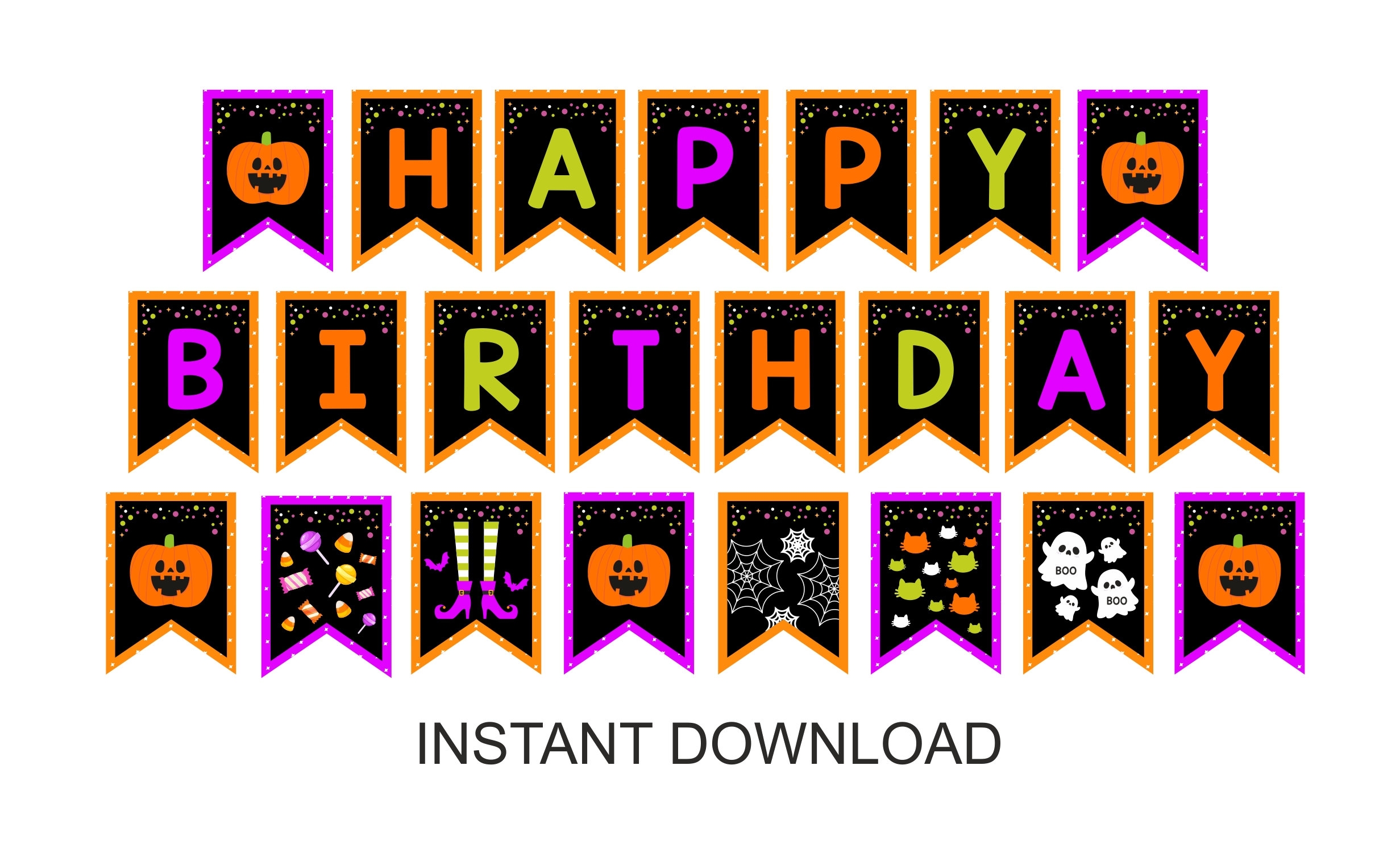 Halloween Birthday Banner Printable Halloween Birthday Party Worksheets Library
