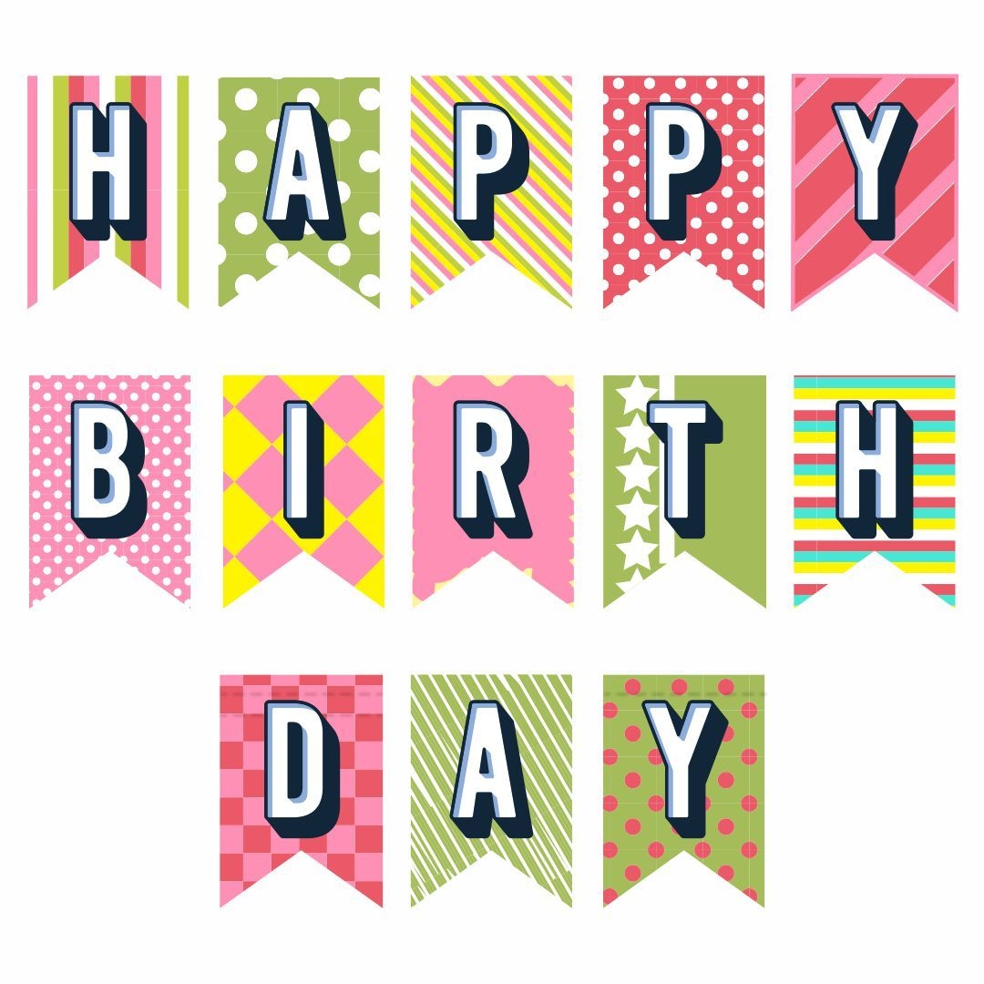 Happy Birthday Banner 10 Free PDF Printables Printablee