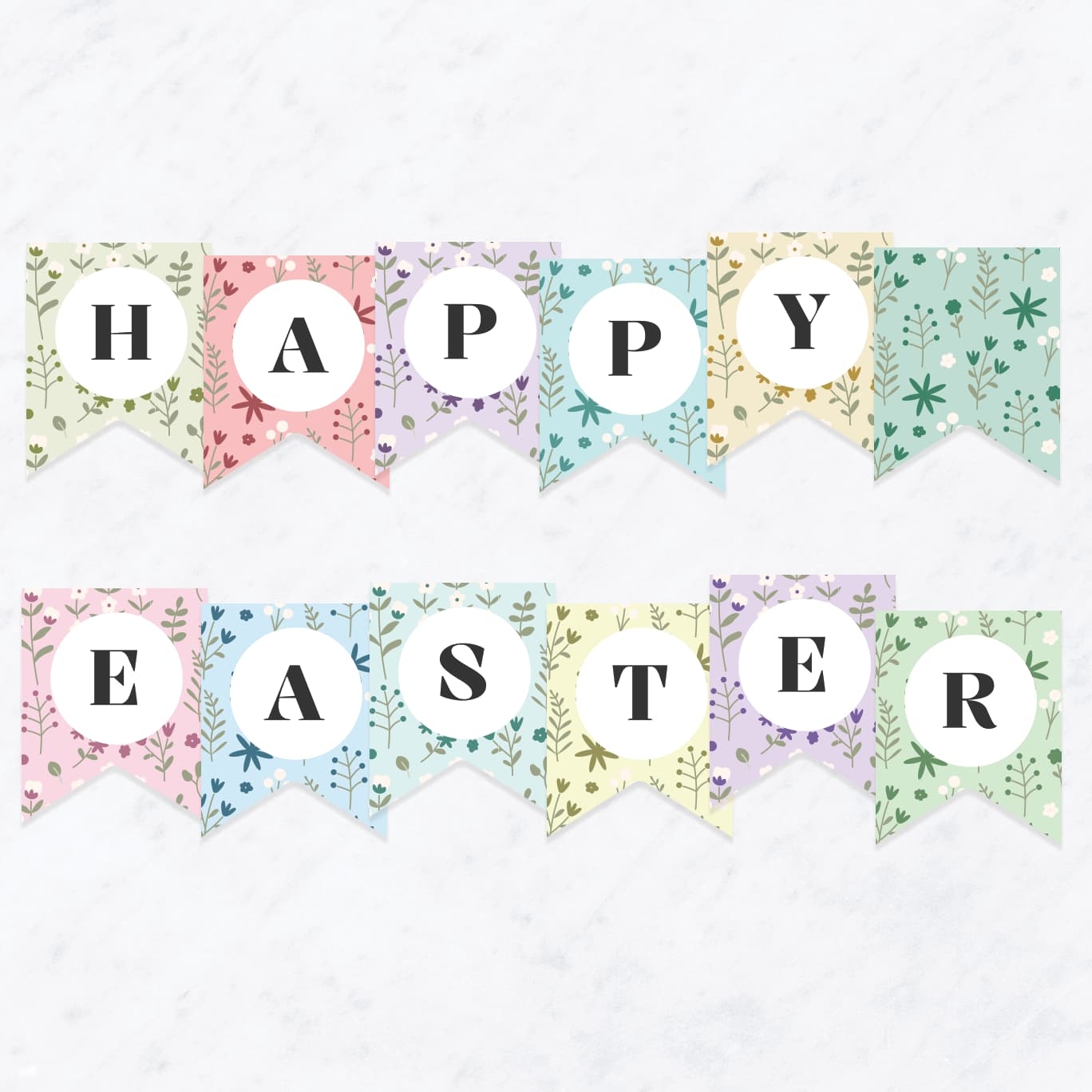 Happy Easter Banner FREE Printable Favorite Printables
