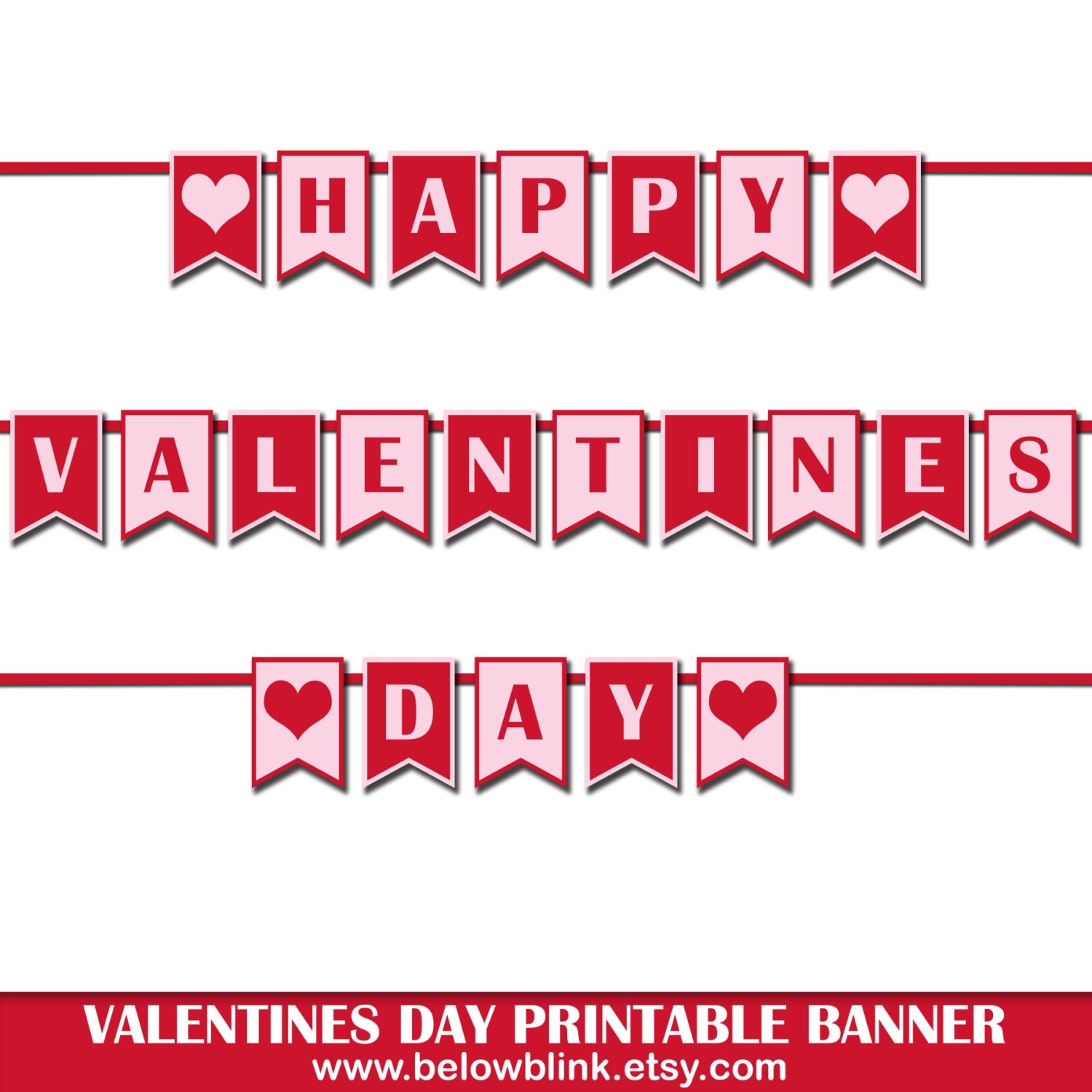 Happy Valentines Day Banner Printable Photo Prop Banner Valentines Party Decorations Printable Banner Valentine s Day Party Decor dp422 Etsy