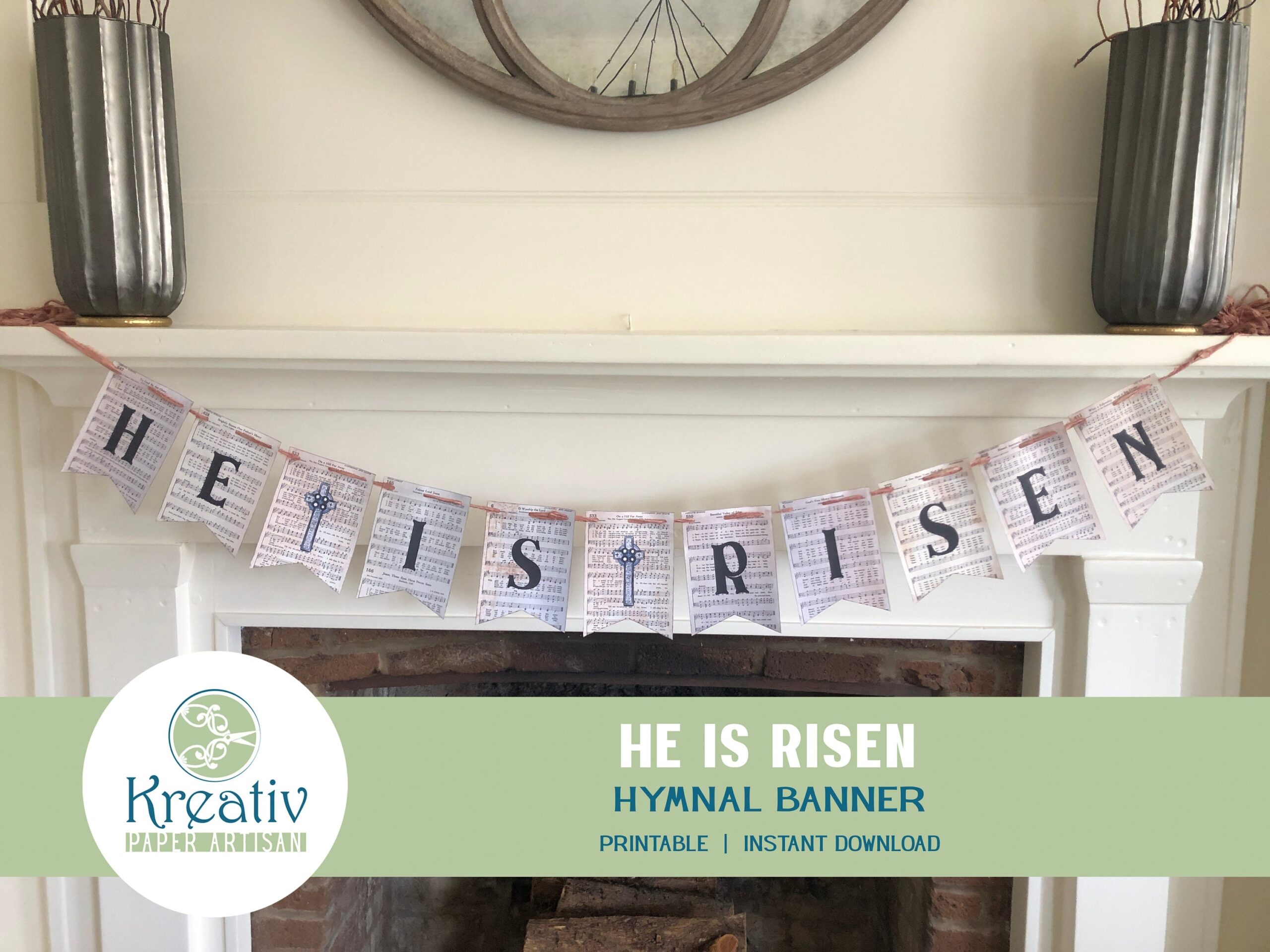 he is risen indeed printable banner