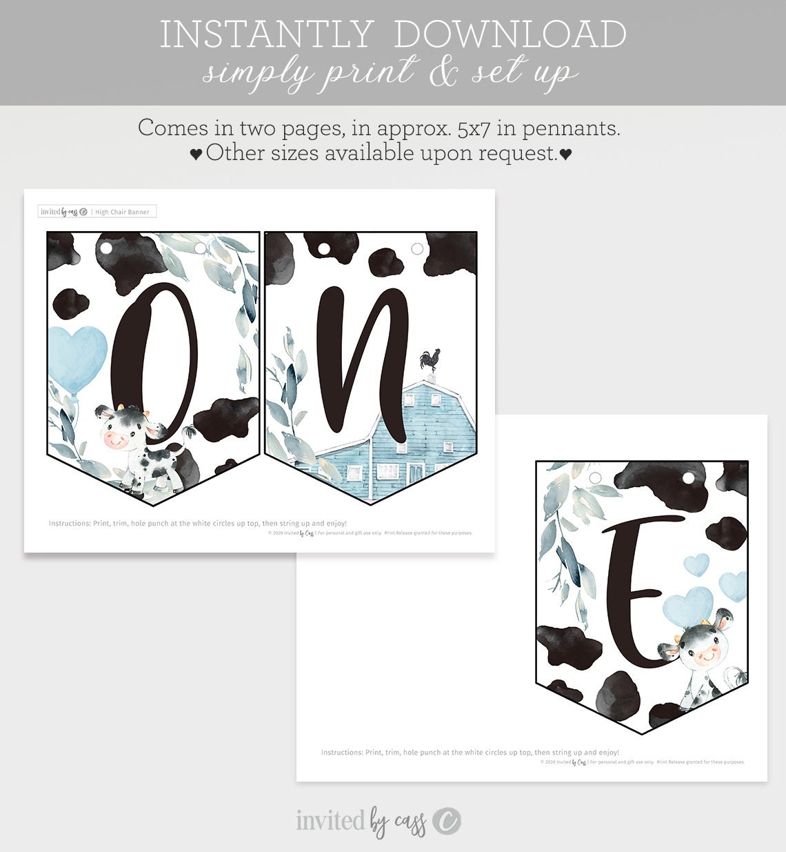 free printable high chair banner