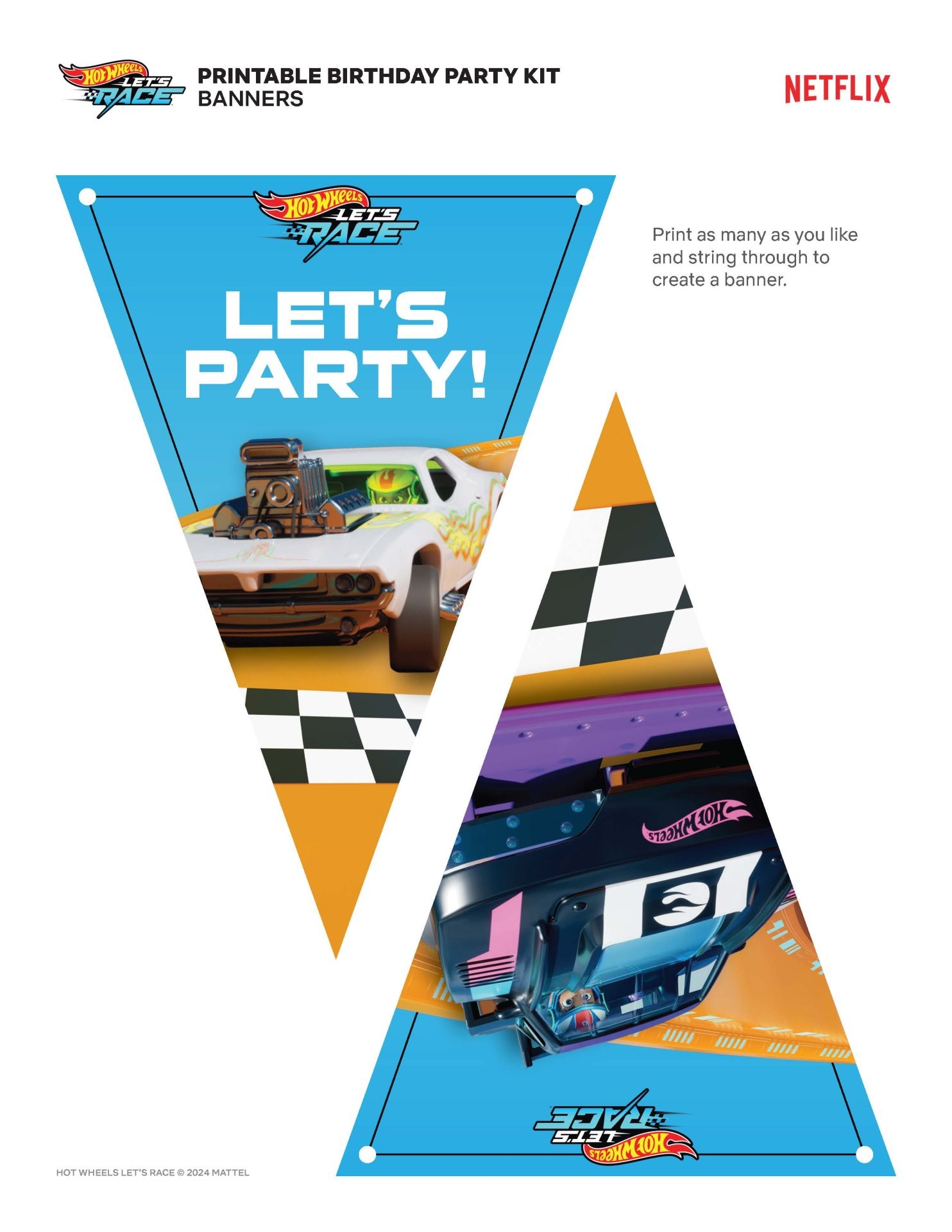 hot wheels banner printable