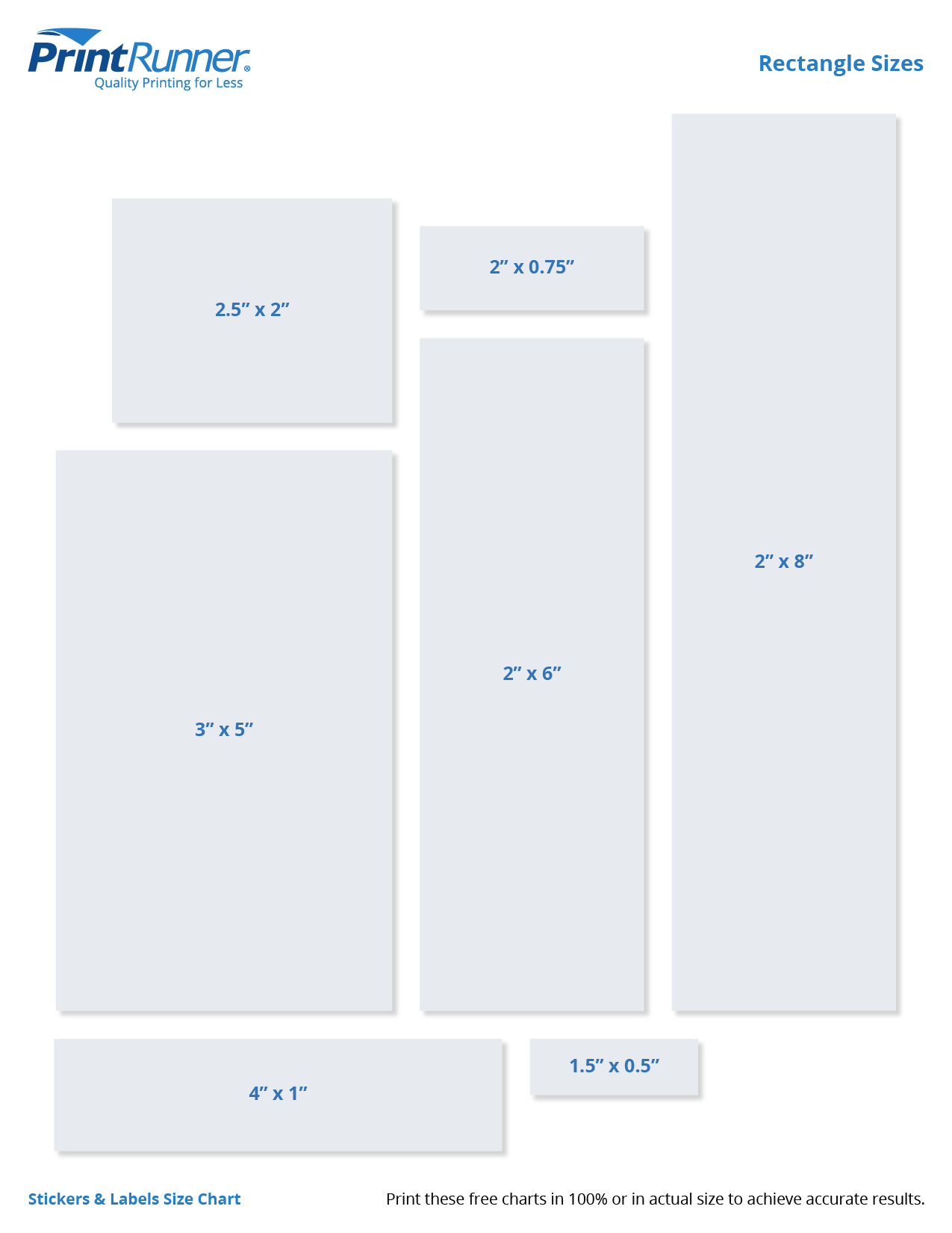 standard printable banner sizes